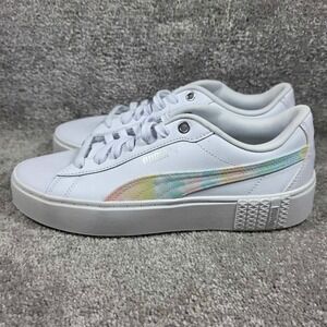 Puma Jada Tie Dye Rainbow Sneakers White Platform Womens 9.5